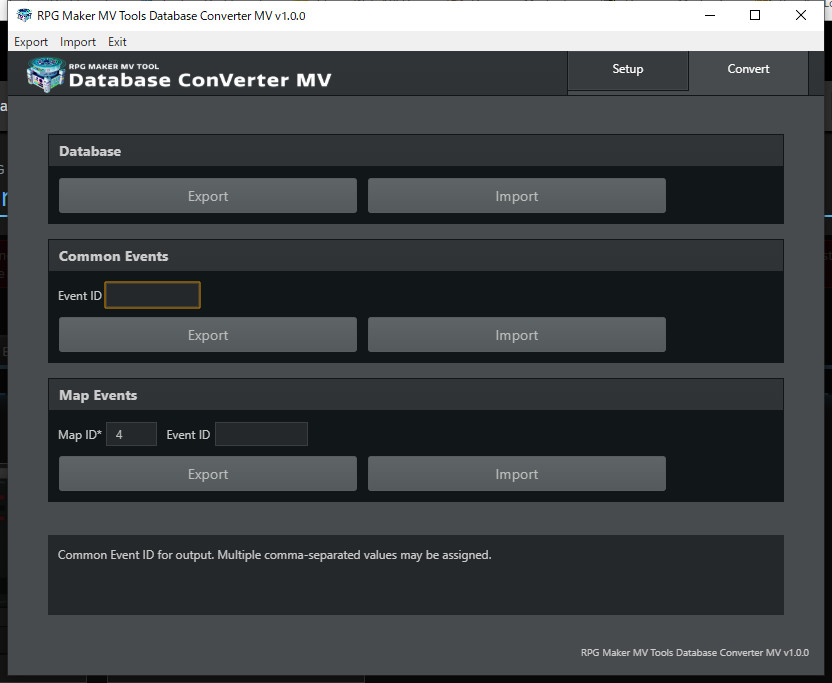 RPG Maker MV Tools - Database ConVerter MV on Steam